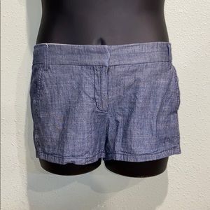 J. Crew blue cotton shorts. Size 6.